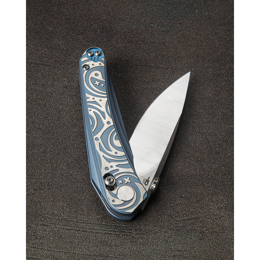 Bestech Mothus Bar Lock Knife Blue/Silver (3.5")