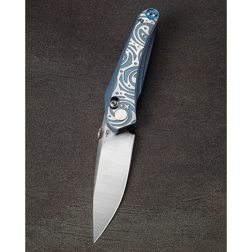 Bestech Mothus Bar Lock Knife Blue/Silver (3.5")