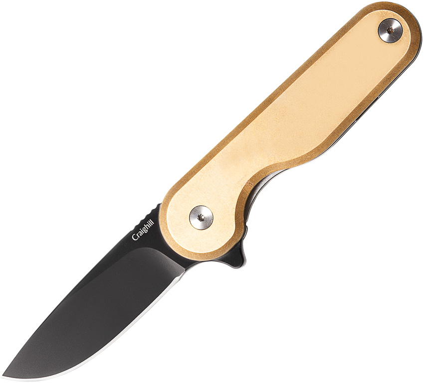 Craighill Rook , Craighill Rook Framelock Brass Knife (2.25")