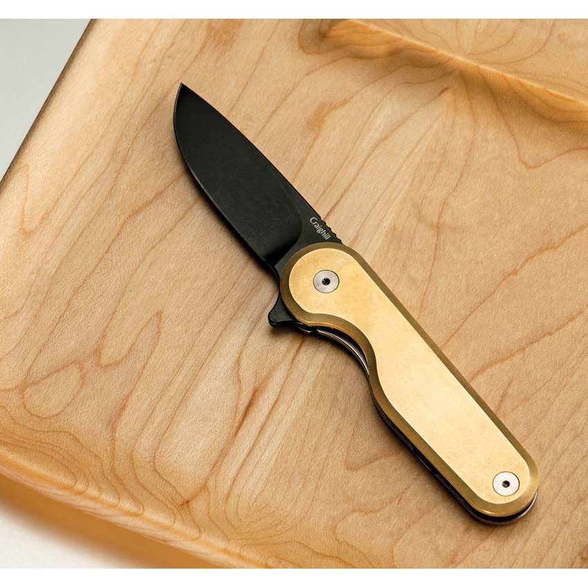 Craighill Rook , Craighill Rook Framelock Brass Knife (2.25")