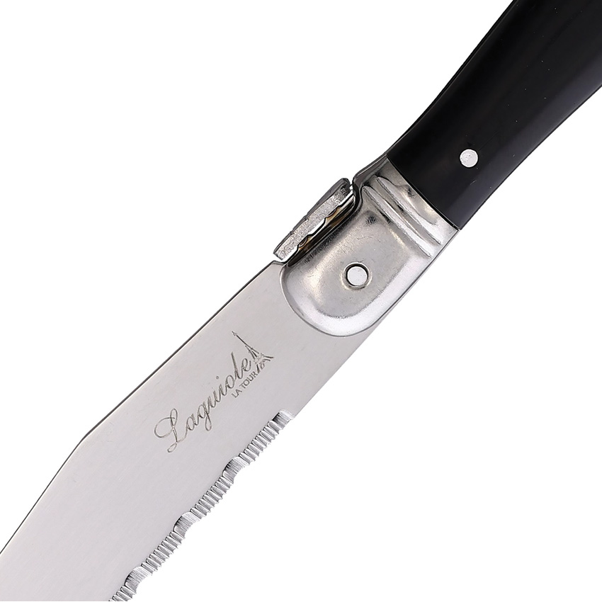 Laguiole 6 pc Steak Knife Set Black (4.5")