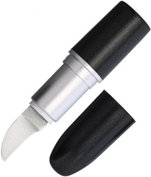 Novelty Cutlery Lipstick Knife Black (1″)