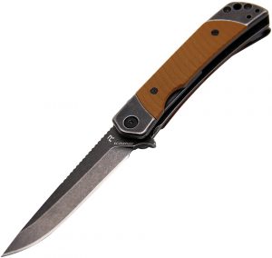 Revo Duo Linerlock Drop Point Brown (2.88″)