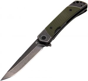 Revo Duo Linerlock Drop Point OD (2.88″)