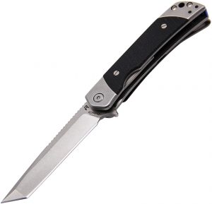 Revo Duo Linerlock Tanto Black (2.88″)