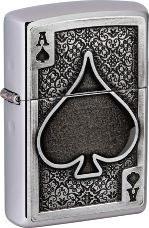Zippo Ace of Spades Emblem Lighter