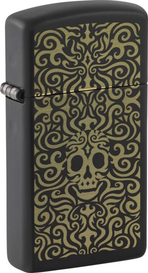 Zippo Skull Filigree Design Lighter