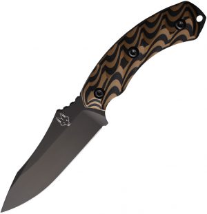 Southern Grind Jackal Fixed Blade Black Tan (4″)