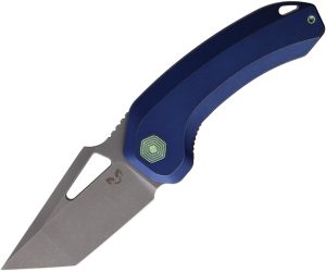 Damned Designs Oni XL Linerlock Blue Ti (3.25″)