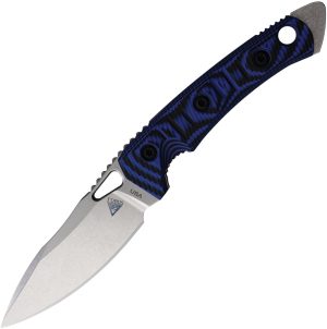 Fobos Knives Cacula Fixed Blade Blk/Blu (4.25″)