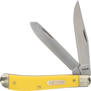 Schrade Old Timer Trapper Yellow