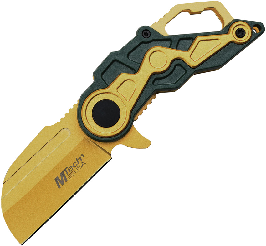 Mtech Linerlock A/O Knife, Mtech Linerlock A/O Knife Gold (2.25")