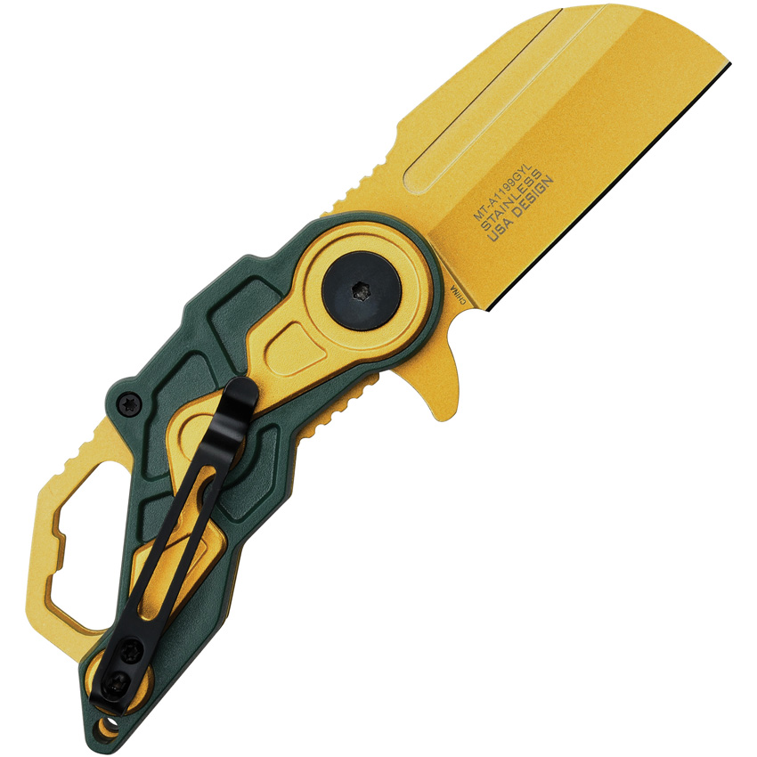 Mtech Linerlock A/O Knife Gold (2.25") Mtech Linerlock A/O Knife Gold (2.25")