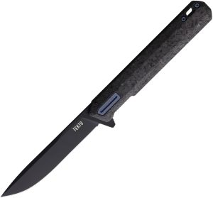 Tekto F2 Bravo Knife Black/Blue CF (3.25″)