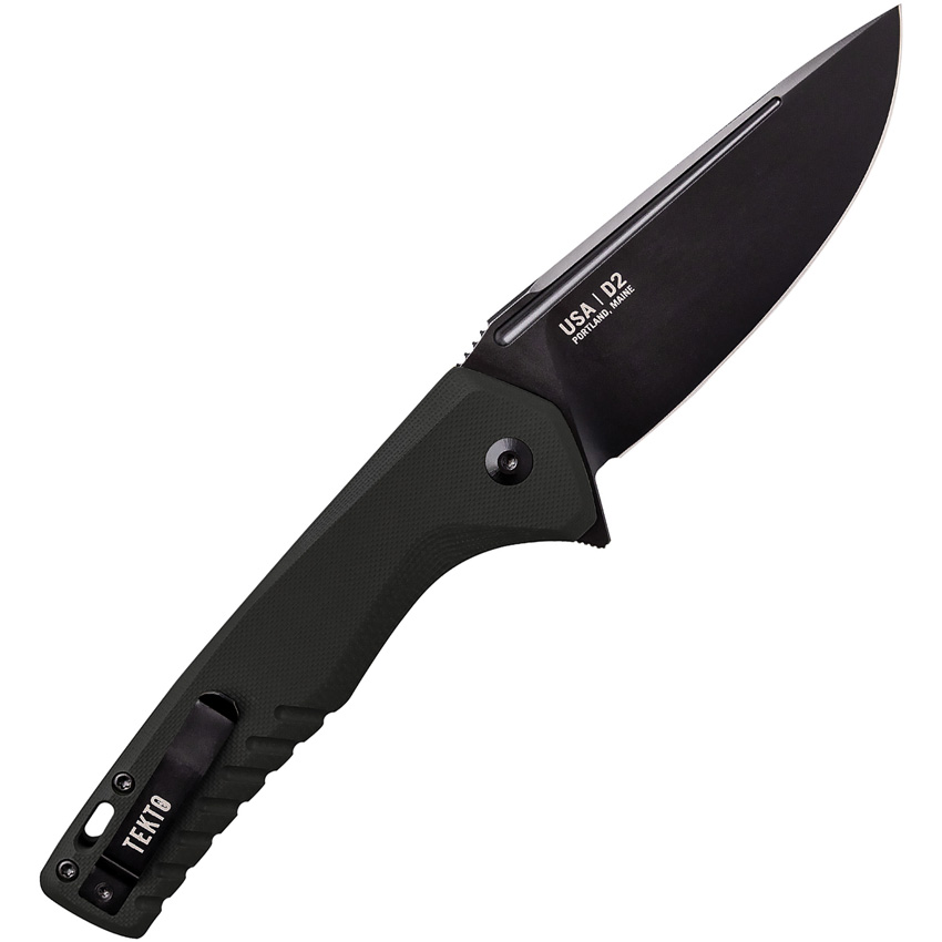 Tekto Knives F3 Charlie Button Lock Black (3.75") Tekto Knives F3 Charlie Button Lock Black (3.75")