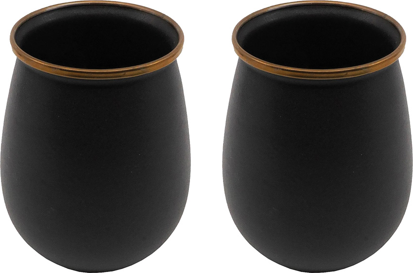 Barebones Living Enamel Tumbler Set Charcoal Barebones Living Enamel Tumbler Set Charcoal