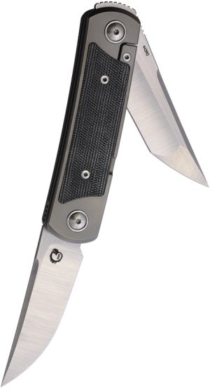 Yan Knives EMW Framelock Titanium Micarta (3″)