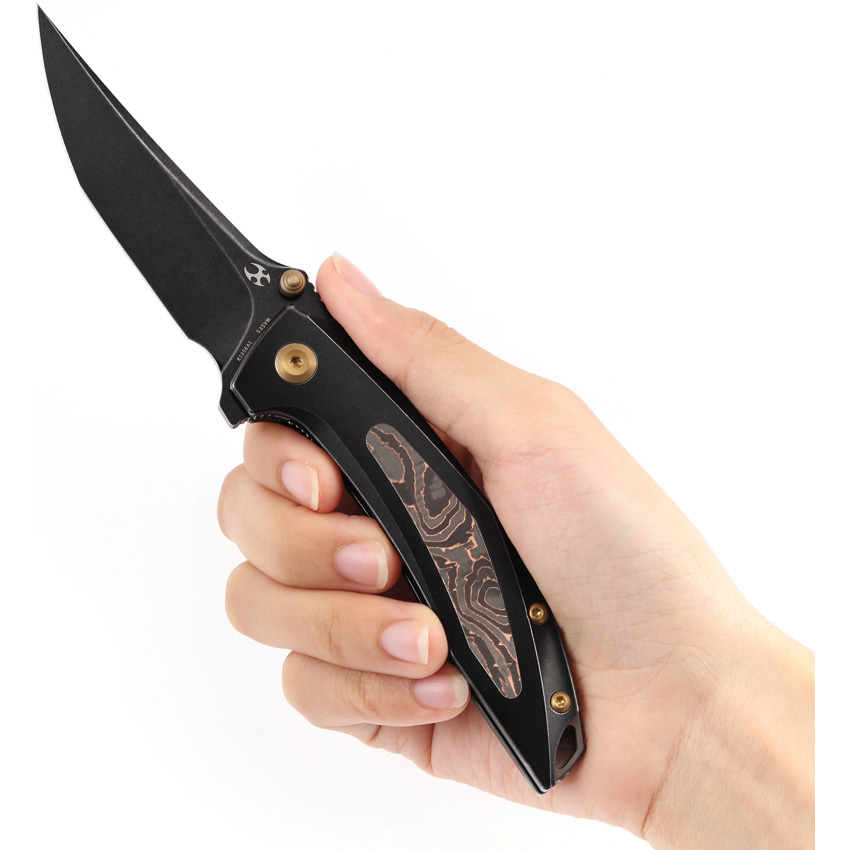 Kansept Knives Baku Linerlock Black Copper Kansept Knives Baku Linerlock Black Copper
