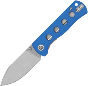 QSP Knife Canary Linerlock Blue G10