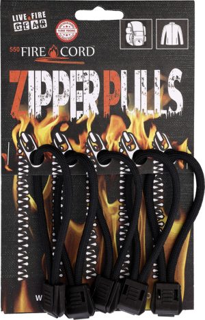 Live Fire FireCord Zipper Pulls