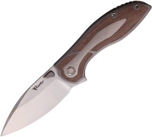 Reate Iron Framelock Knife Brown (3.25″)