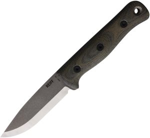 Reiff F4 Scandi Bushcraft Knife Black/Green