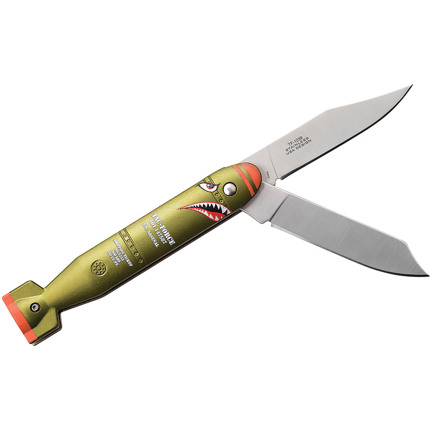 Tac Force Bomb Knife Slip Joint Green