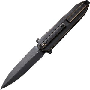 We Knife Diatomic Framelock Black/Bronze (3.75″)