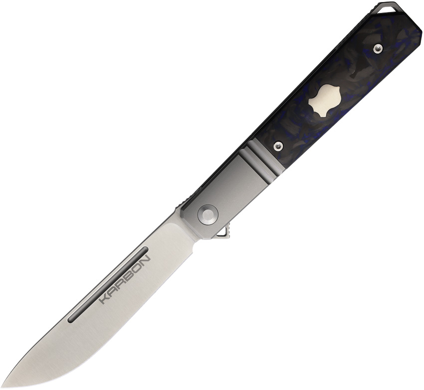 KARBON Flatline Framelock Blue CF KARBON Flatline Framelock Blue CF