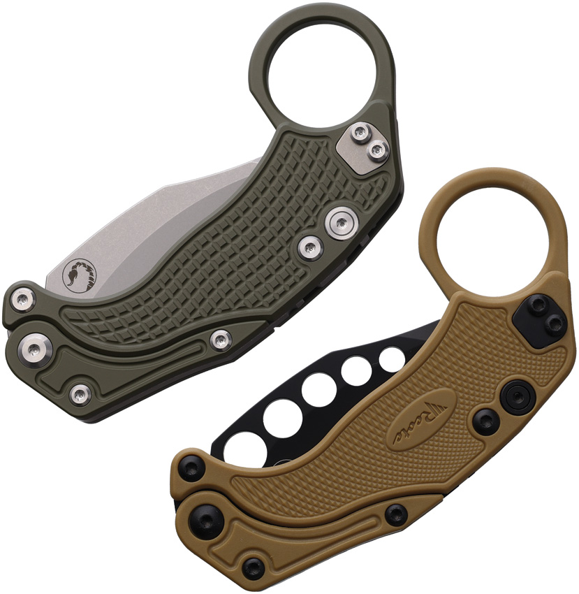 Reate Knives EXO-K Button Lock Green SW Reate Knives EXO-K Button Lock Green SW