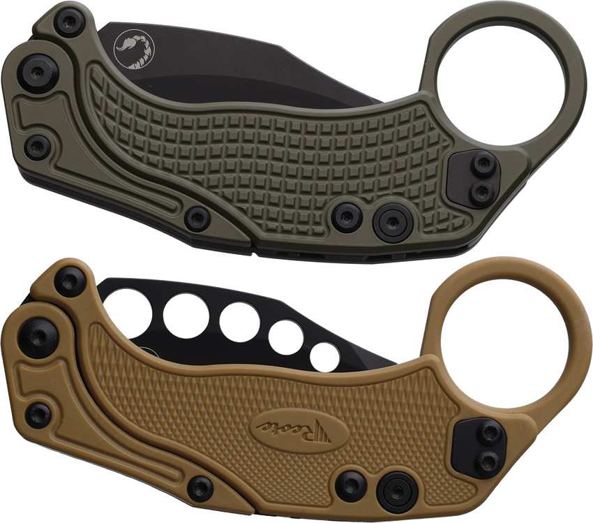 Reate Knives EXO-K Button Lock Green Black Reate Knives EXO-K Button Lock Green Black