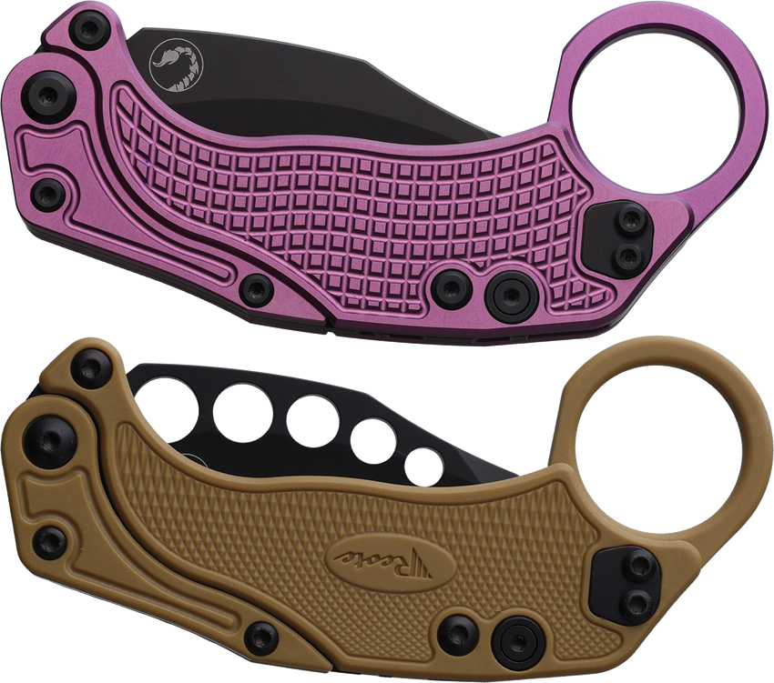 Reate Knives EXO-K Button Lock Purple Black Reate Knives EXO-K Button Lock Purple Black