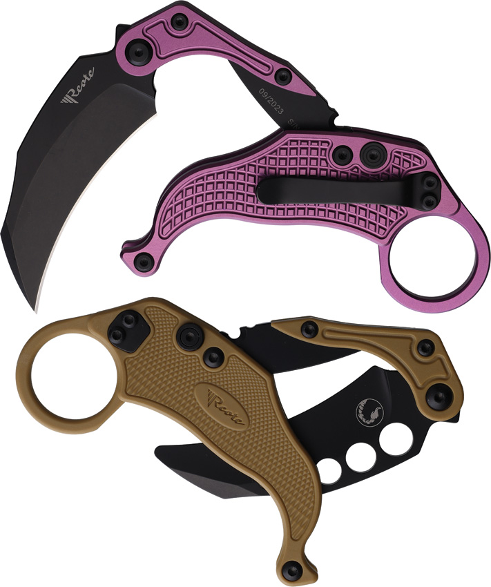 Reate Knives EXO-K Button Lock Purple Black Reate Knives EXO-K Button Lock Purple Black