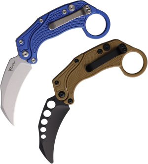 Reate Knives EXO-K Button Lock Blue SW