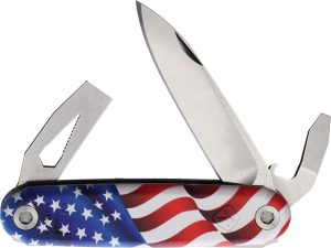 American Service Knife The Jefferson Knife USA Flag