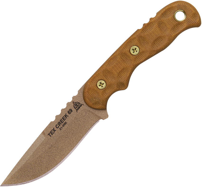 TOPS Tex Creek 69 Tan Blade/Handle TOPS Tex Creek 69 Tan Blade/Handle