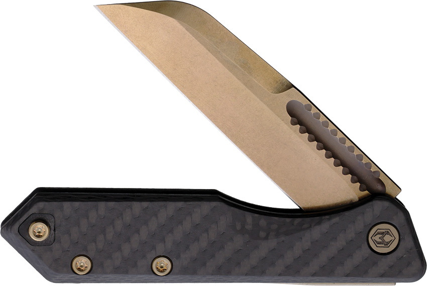 Heretic Knives Jinn Slip Joint Bronze CF Heretic Knives Jinn Slip Joint Bronze CF