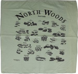 North Woods Field Guides Animal Scat Bandana Green