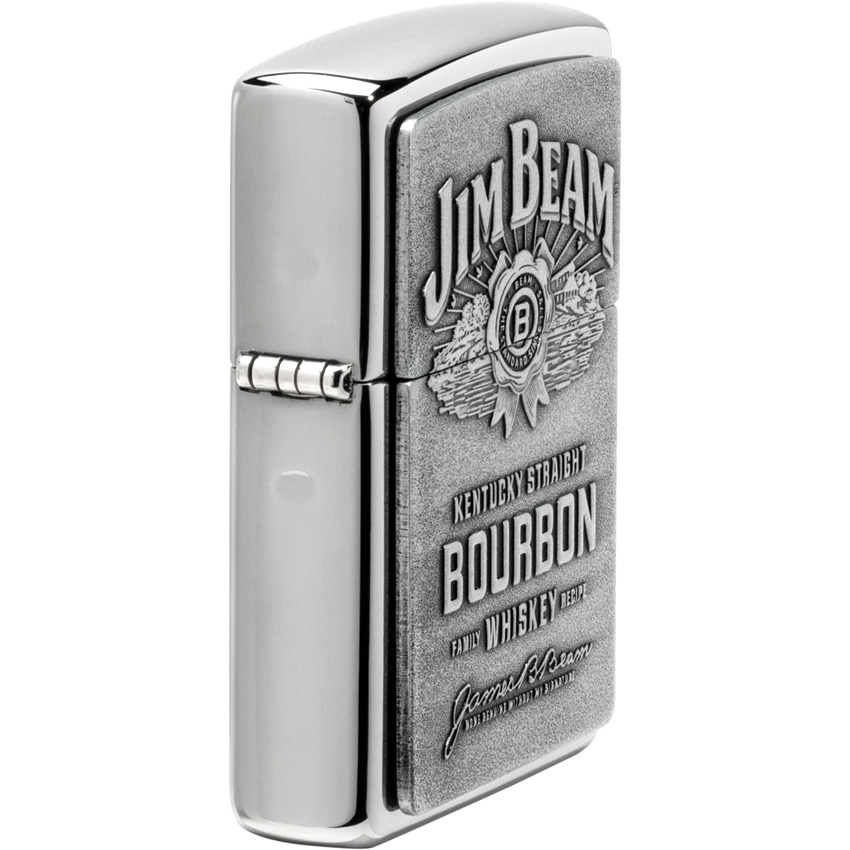 Zippo Jim Beam Pewter Emblem Zippo Jim Beam Pewter Emblem