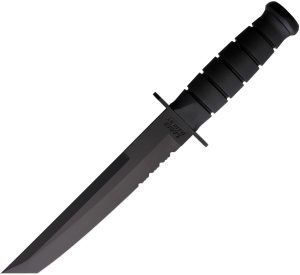 Ka-Bar Black Tanto Tactical Knife Serrated (8″)