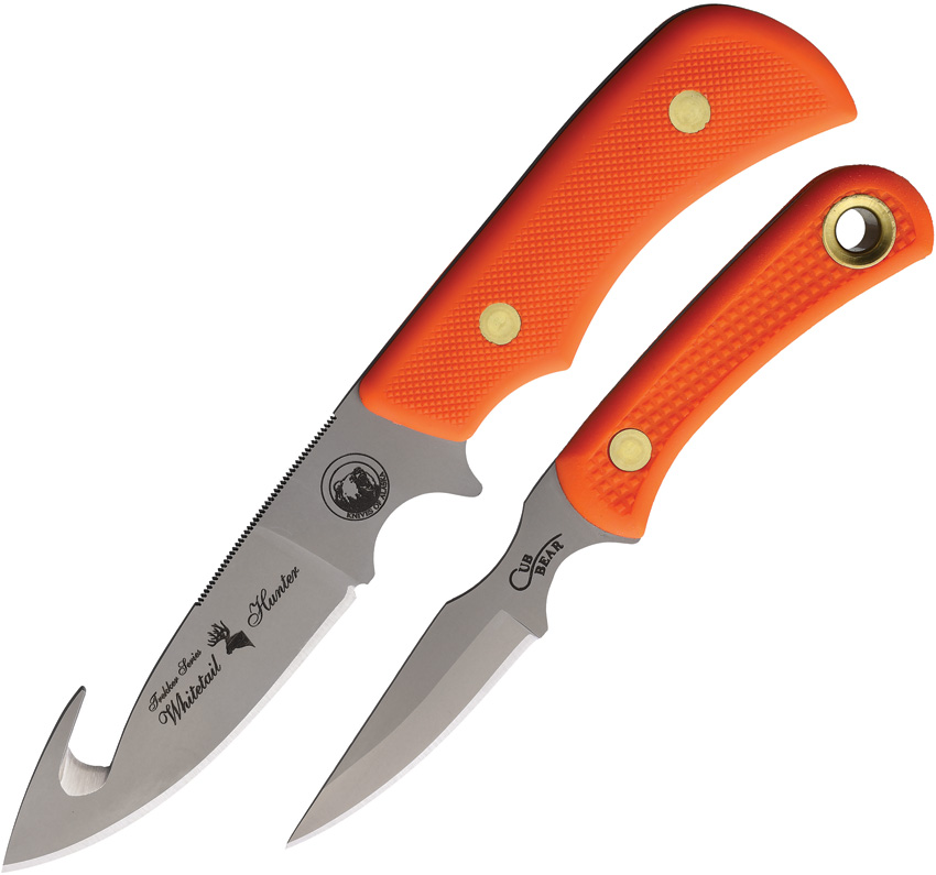 Knives Of Alaska Whitetail GH/Cub Combo Org Knives Of Alaska Whitetail GH/Cub Combo Org