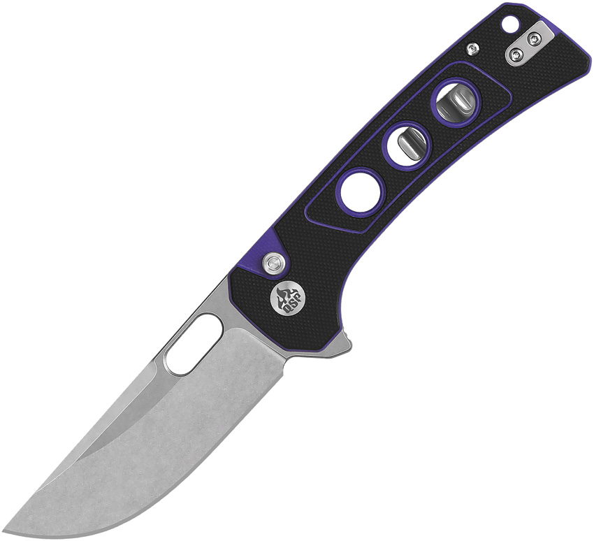 QSP Knife Unicorn Button Lock Pur G10 QSP Knife Unicorn Button Lock Pur G10