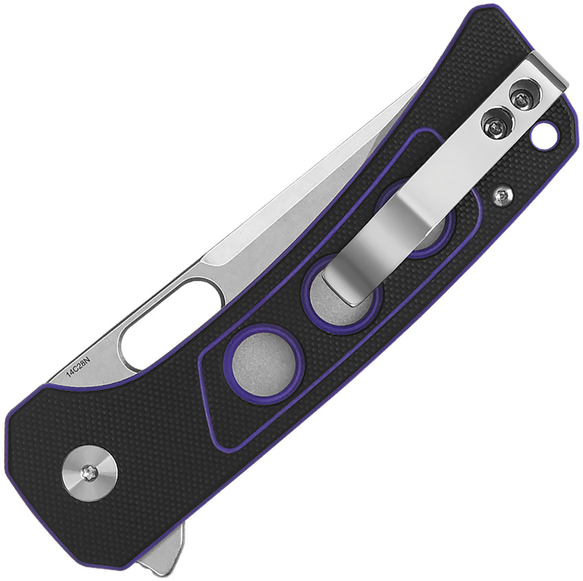 QSP Knife Unicorn Button Lock Pur G10 QSP Knife Unicorn Button Lock Pur G10