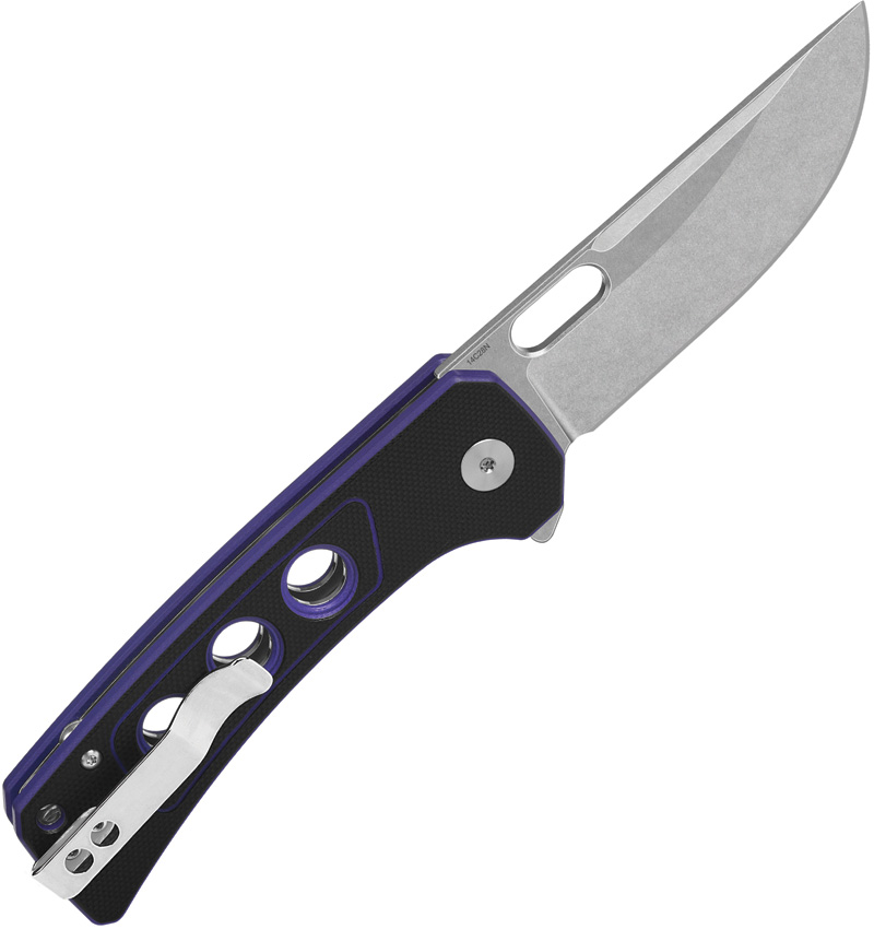 QSP Knife Unicorn Button Lock Pur G10 QSP Knife Unicorn Button Lock Pur G10
