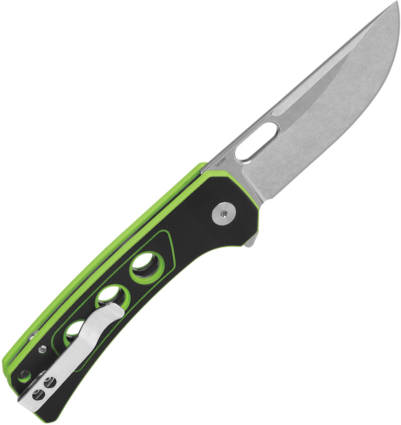 QSP Knife Unicorn Button Lock Neon G10 QSP Knife Unicorn Button Lock Neon G10