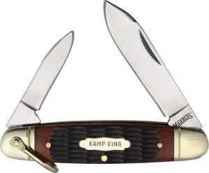 Marbles 2 Blade Folder Brown Bone