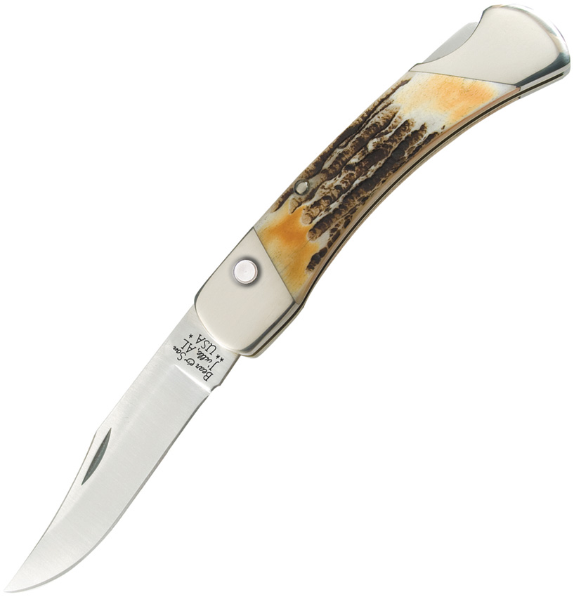Bear & Son Auto Lockback Stag Bone (3.75") Bear & Son Auto Lockback Stag Bone (3.75")