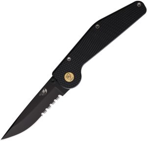 GT KNIVES Auto Button Lock DP Serrated (3.5″)