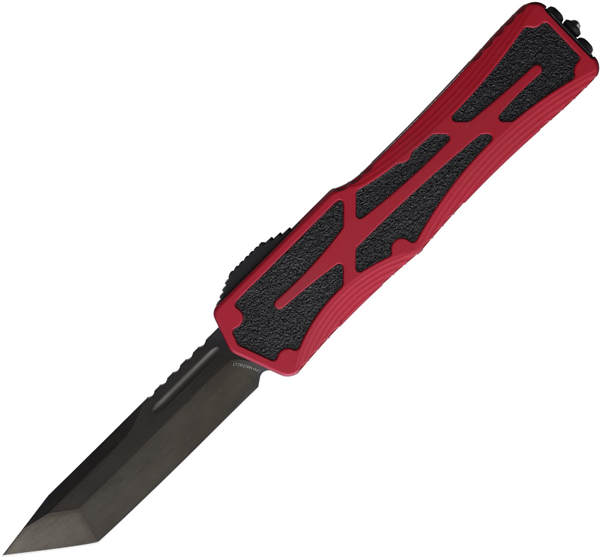 Heretic Knives Auto Colossus OTF Tanto Red (3.5") Heretic Knives Auto Colossus OTF Tanto Red (3.5")