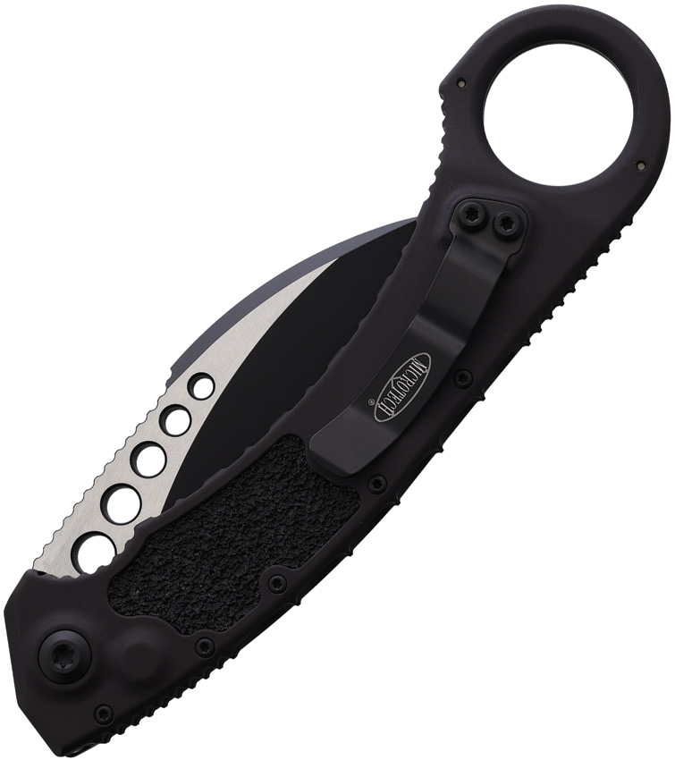 Microtech Auto Hawk Button Lock Black Microtech Auto Hawk Button Lock Black